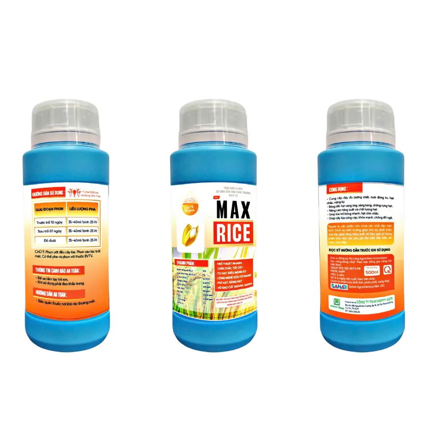 PHÂN BÓN LÁ NPK CÓ CHẤT ĐIỀU HÒA SINH TRƯỞNG HALO 26 HIỆU MAX RICE