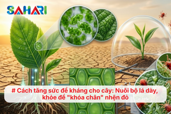 Cách tăng sức đề kháng cho cây: Nuôi bộ lá dày, khỏe để "khóa chân" nhện đỏ