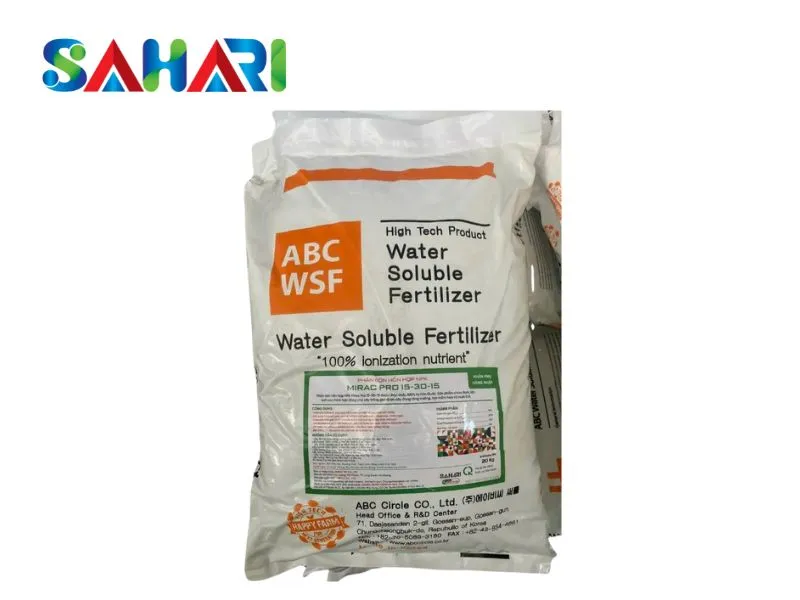 Sản phẩm Phân Bón Lá Hỗn Hợp NPK, Mirac Pro 15-30-15